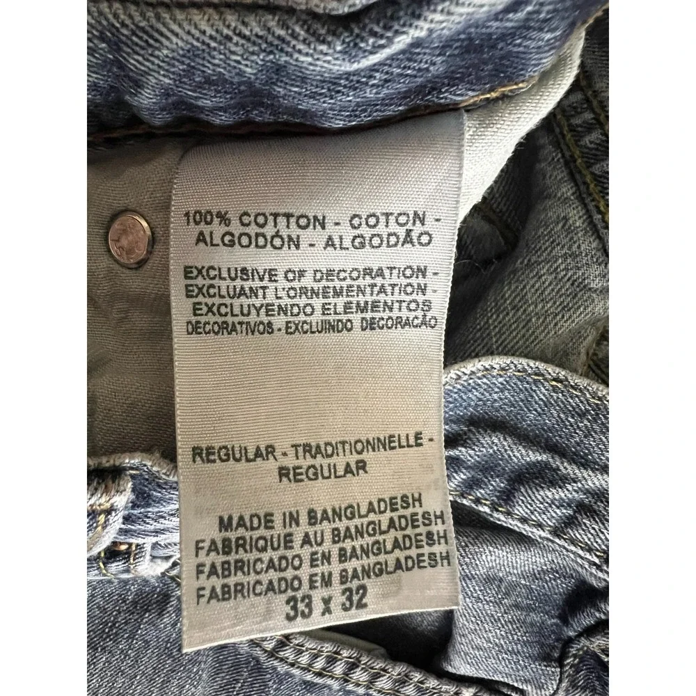 Denizen 236 Regular Fit Men Levis Jeans 33x32 (33x30) Denim Straight Leg Stretch